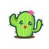 Cute cactus cartoon