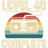 40 ° compleanno Livello 40 Completa il regalo di 40 anni