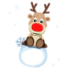 Merry Christmas Reindeer Rudolph Snowflakes