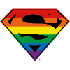 Justice League Superman Rainbow Logo