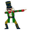 Dabbing Nutcracker Figure Christmas Jumper
