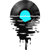 VinylLPRekord Sunset hellblau
