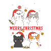 joyeux noël chat