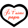 coeur je t aime papa