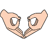 Hand glasses owl