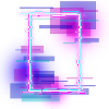 Neon farbiges rechteck