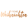 Merry Christmas Golden Lettering