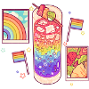 Rainbow drink