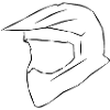 Motorcross helmet sketch