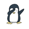 Zoete Dap Penguin Antarctische Dierlijke Sneeuw