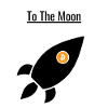 Bitcoin To The Moon Rocket