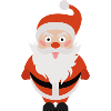 Santa sticking tongue out