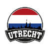 Utrecht Netherlands Skyline Travel Souvenir Dutch