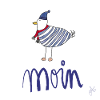 Moin seagull striped shirt