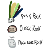 Rock, rock, rock funny design