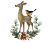 Deer forest motif