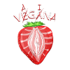 Vegan - Divertente regalo vegano alla fragola