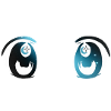 Sparkly anime eyes