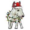 Bullterrier Cadeau de Noël chiens