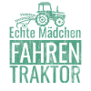Echte Mädchen Fahren Traktor