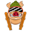 Schwein Pistensau