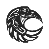 Totem raven round black