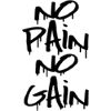 no pain no gain