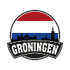 Groningue Pays-Bas Skyline Travel Souvenir Dutc