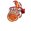 Basketball Fire Design voor teamsporters
