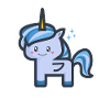 Baby Blue Einhorn