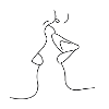 minimalist kiss