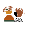 Circles and half circles