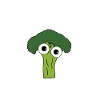Broccoli with eyes