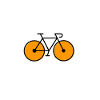 oranges Rennrad