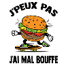 j'peux pas j'ai mal bouffe,hamburger,humour