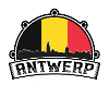 Antwerp Belgium Skyline Souvenir Austrian Flag