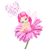 Fairy flower butterflies