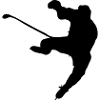 ice hockey shadow image logo