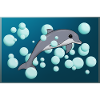 DOLPHIN AND BUBBLES