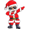 Dabbender Weihnachtsmann Dabbing Santa Geschenk
