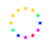 EU stars Europe rainbow