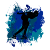 Eisschnellläufer Design
