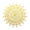 Golden Mandala Design Spiritual Gift