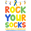 Down syndrome sock gift
