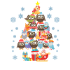 OWL CHRISTMAS TREE