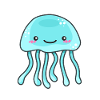 blue jellyfish
