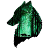 Der Wolf im Wald