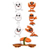 Funny kawaii sushi fusion