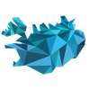 Iceland map - map - ICELAND - geometric