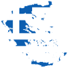 Carte idée cadeau drapeau Grèce